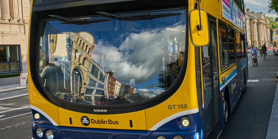 Dublin Bus Catches Fire On M50