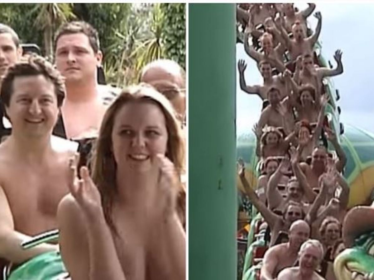 This Guy Is A Record Breaking Nude Roller-Coaster Rider!