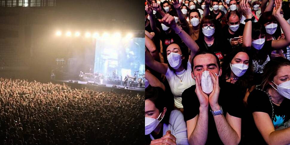 5000 People, Face Masks And Te...