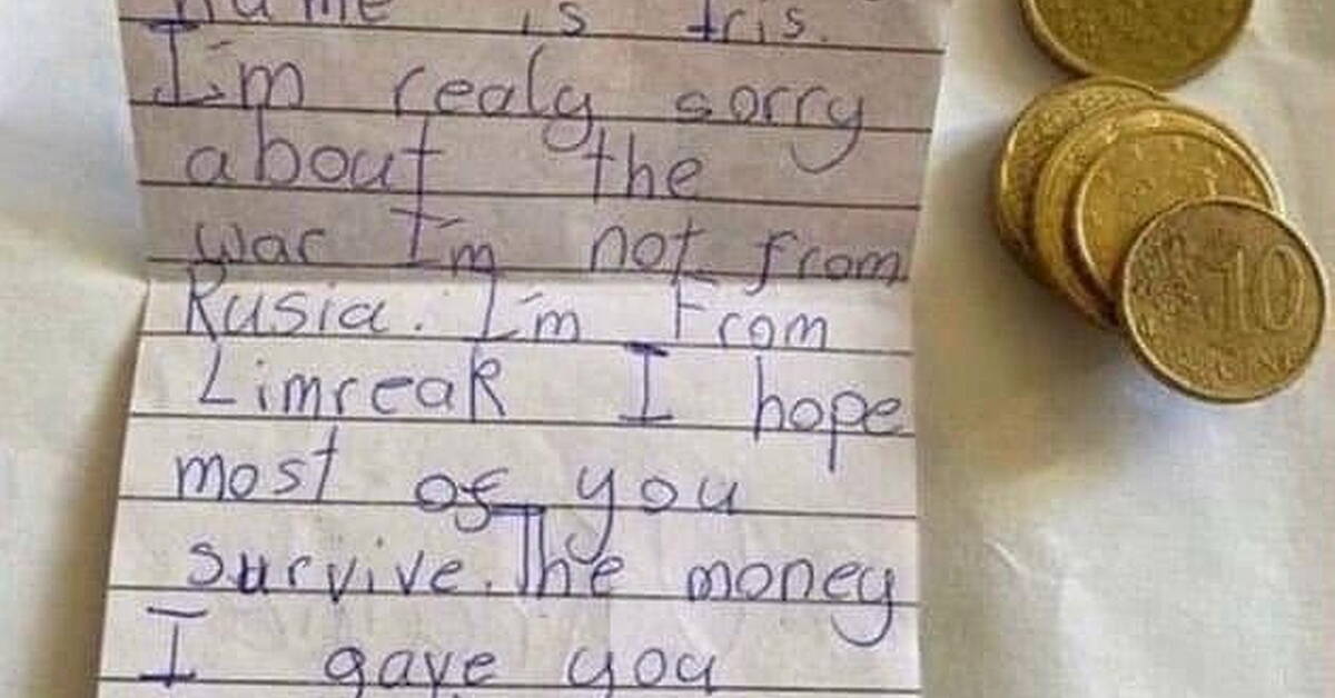 'I'm Really Sorry About The War' - Irish Child Writes Letter To Ukrainian MP - Vimarsana News