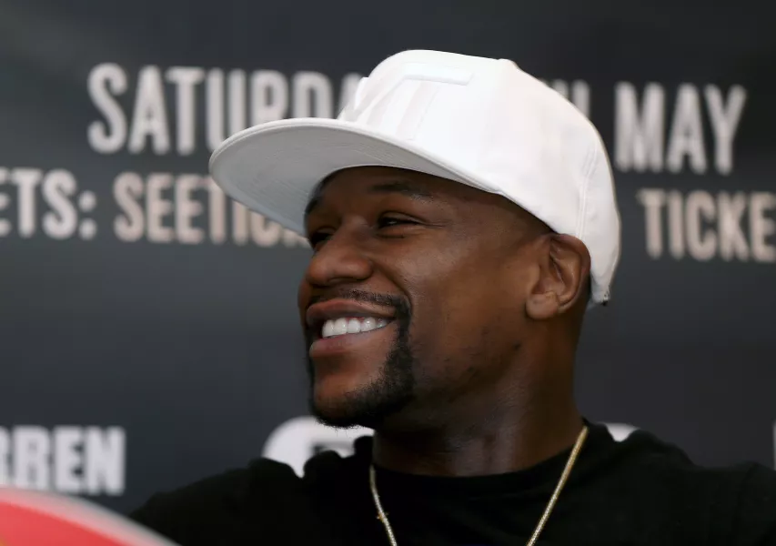 Floyd Mayweather Jnr during a press conference