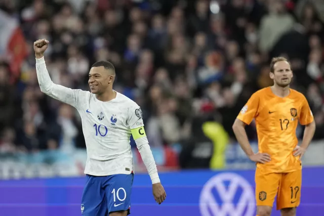 France’s Kylian Mbappe scored twice in Friday night's 4-0 win over the Netherlands