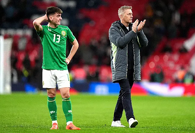 Heimir Hallgrimsson claps the Republic of Ireland fans