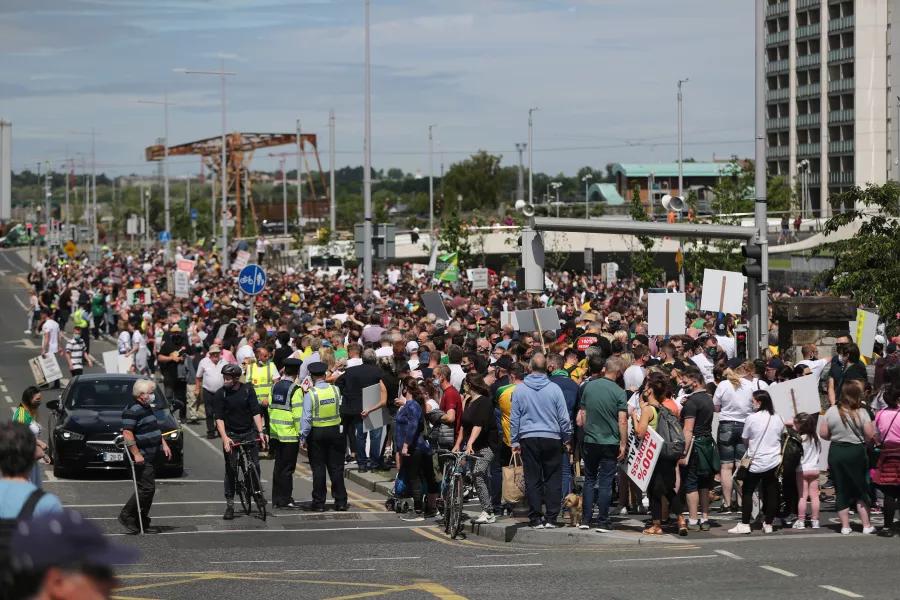 Mica redress protest in Dublin