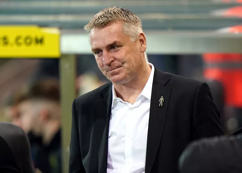 Norwich head coach Dean Smith