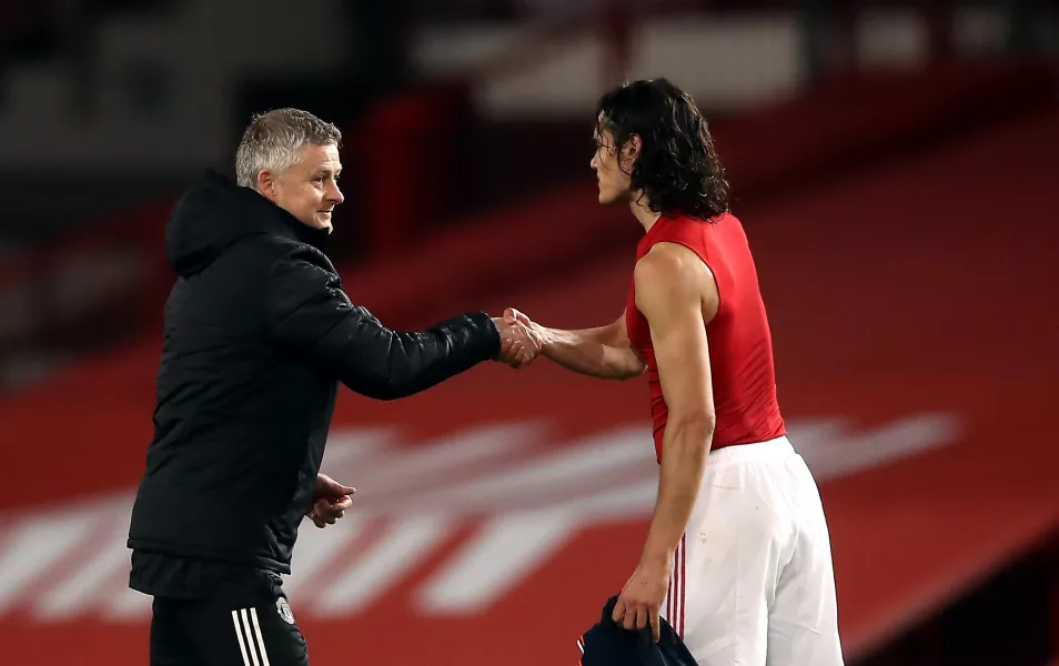 Ole Gunnar Solskjaer is a long-term admirer of Edinson Cavani