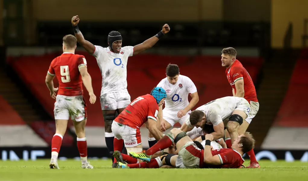 Wayne Pivac felt Maro Itoje (centre) was lucky to avoid a yellow card