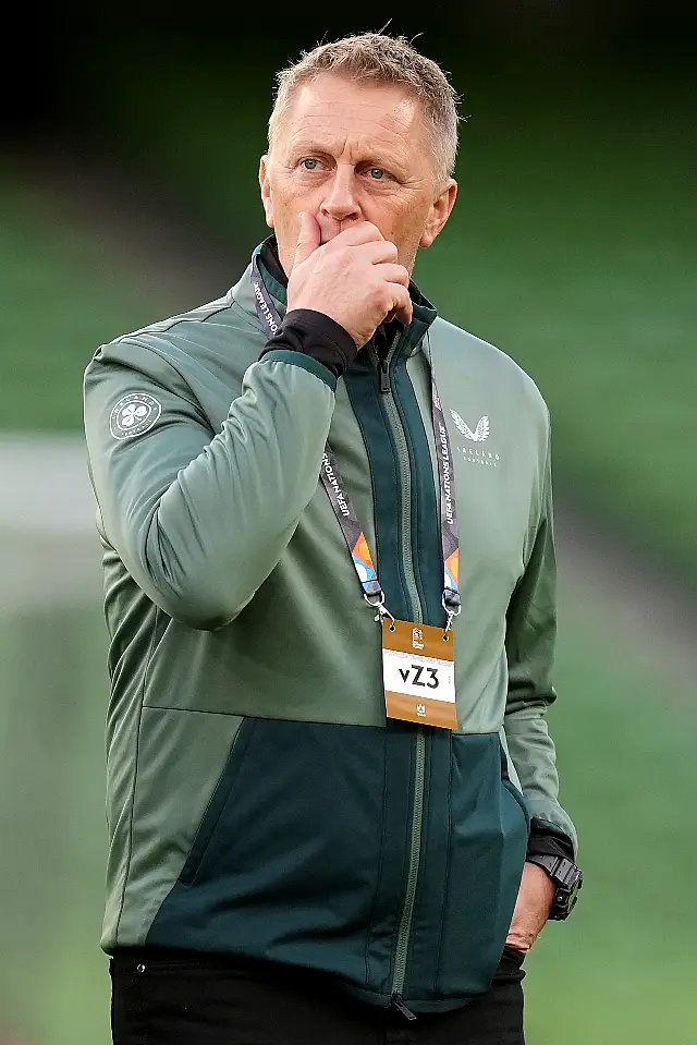 Republic of Ireland’s Heimir Hallgrimsson before the Nations League Group B2 match against Greece at the Aviva Stadium