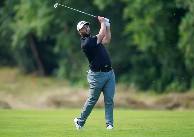 Jon Rahm in action at the BMW PGA Championship 2022