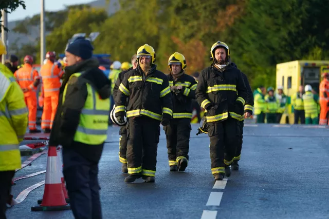 Explosion at Donegal service station