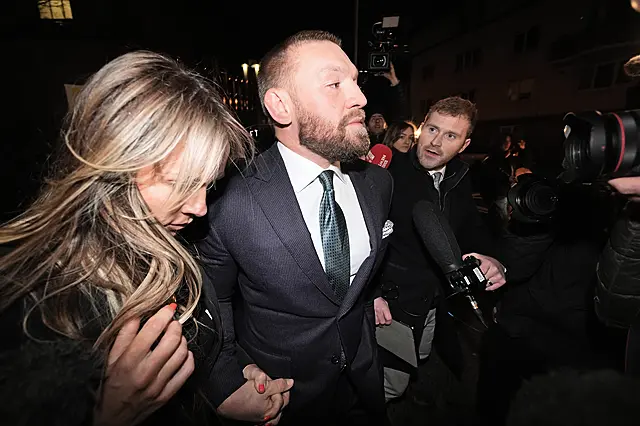 Conor McGregor and his partner Dee Devlin 