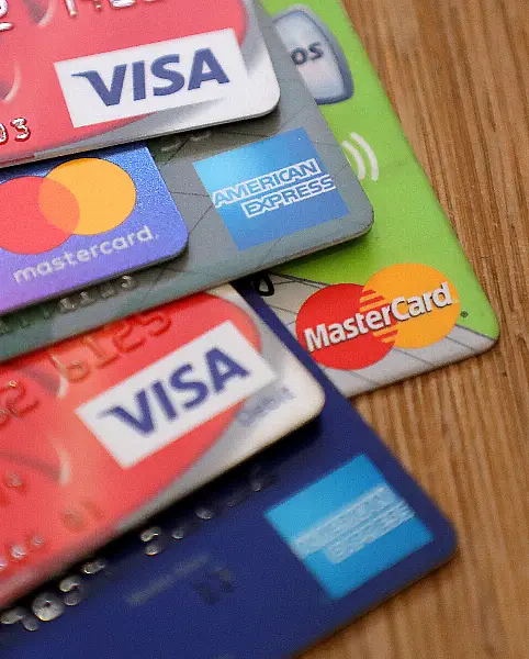 The amount of credit and debit card spending jumped by 47% in the last year, new figures show