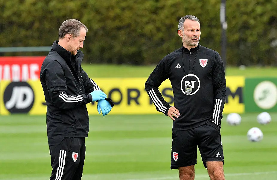 Robert Page (left, with Ryan Giggs) will take charge of Wales for their upcoming games