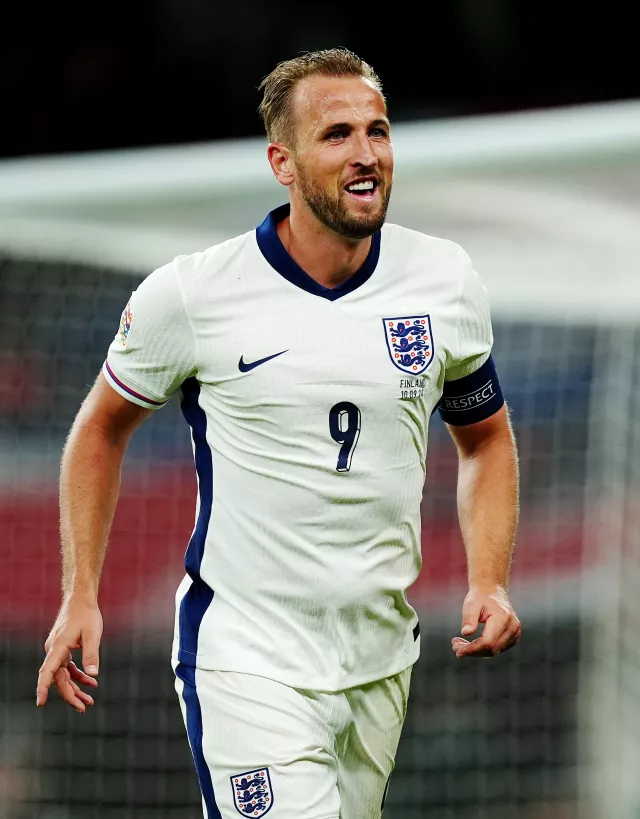 Harry Kane in action for England