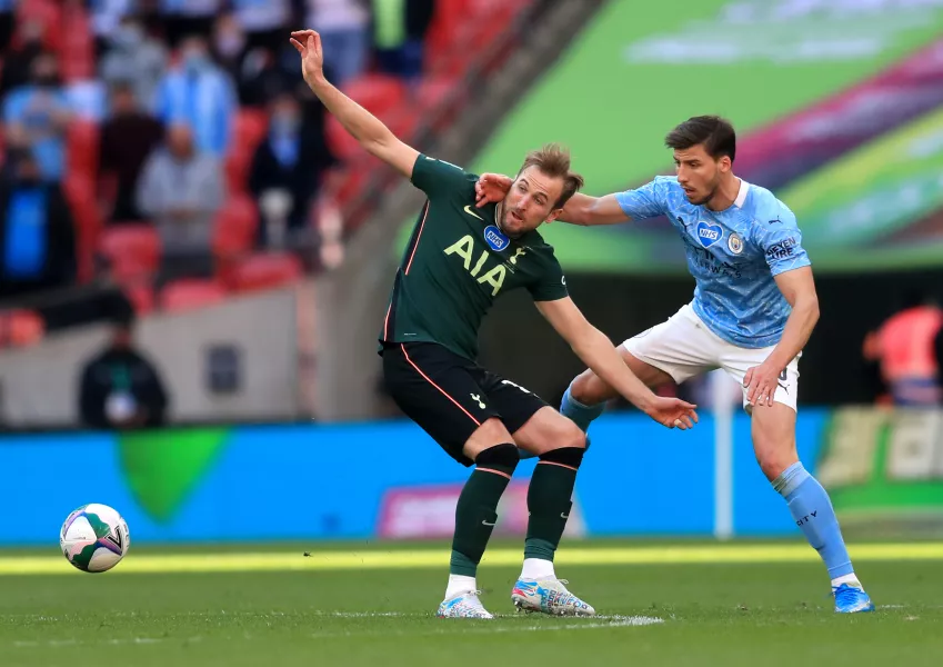 Harry Kane in action at Wembley