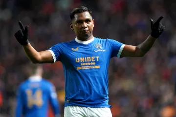 Alfredo Morelos in action for Rangers