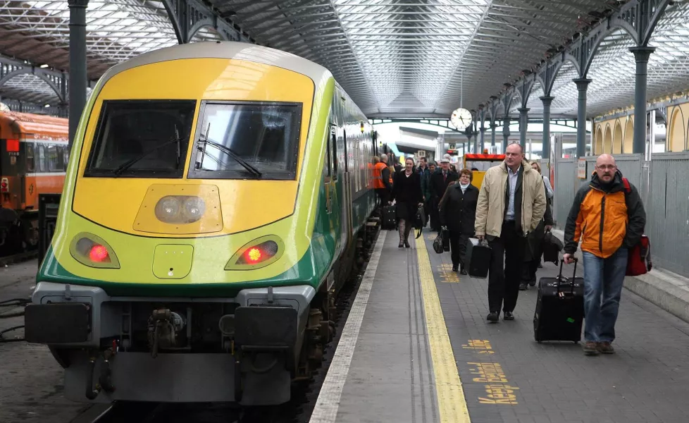 Heuston Station in Dublin (Niall Carson/PA)