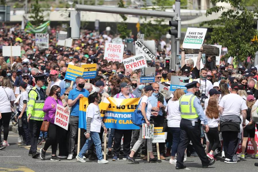 Mica redress protest in Dublin