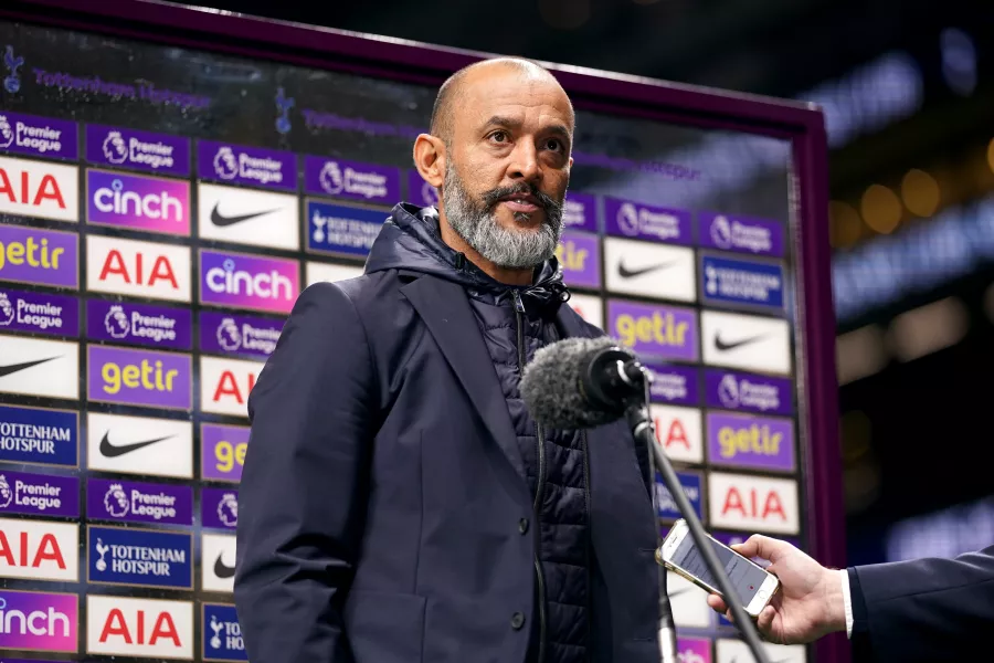 Tottenham manager Nuno Espirito Santo 