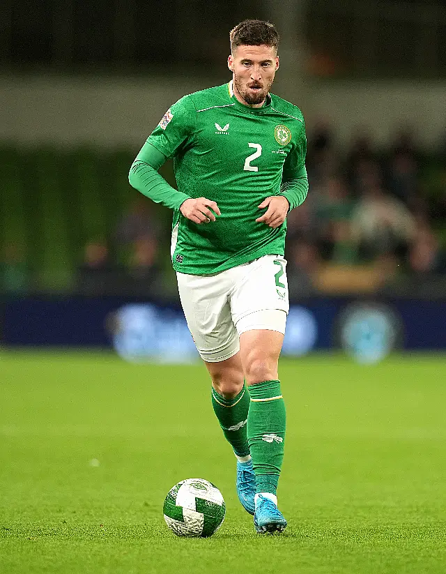 Republic of Ireland defender Matt Doherty in action during the Nations League clash with Greece at the Aviva Stadium in September