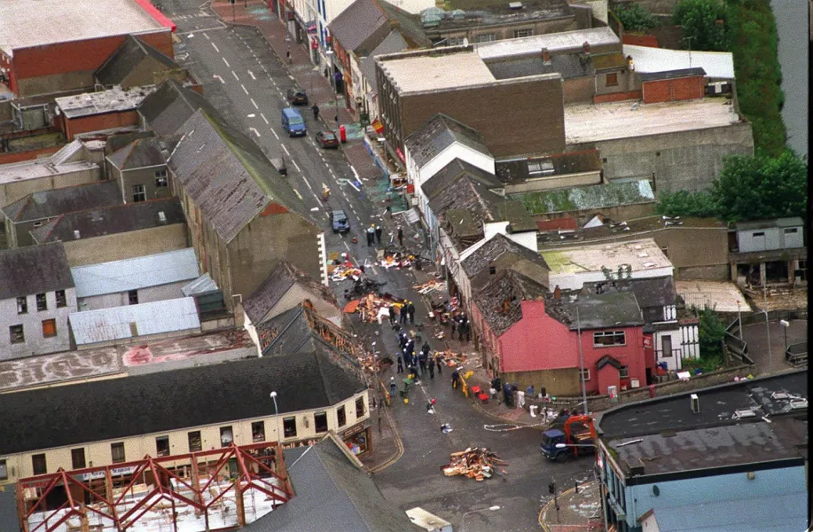 Omagh bombing scene