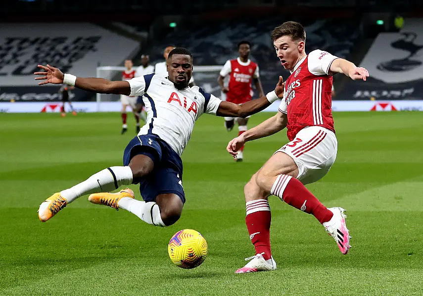 Serge Aurier, left, stands between Doherty and a regular start for Spurs 