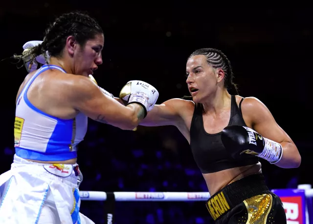 Chantelle Cameron, right, has won all 17 of her professional fights (Adam Davy/PA)