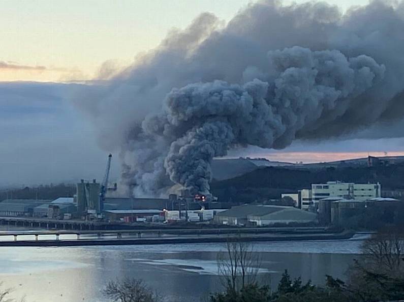 Cork port evacuated after fire breaks out