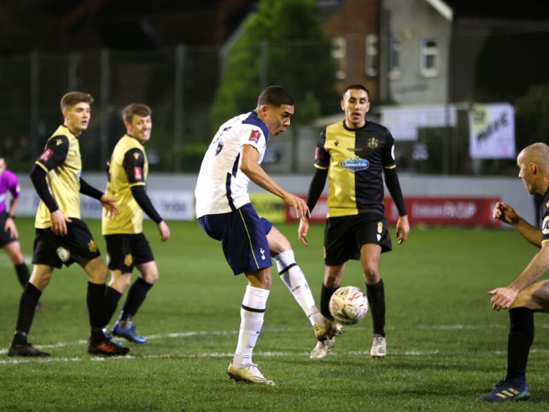 Tottenham score five to end eighth-tier Marine’s FA Cup run