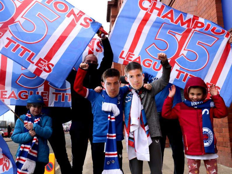 Rangers secure Scottish Premiership title after Celtic held by Dundee United