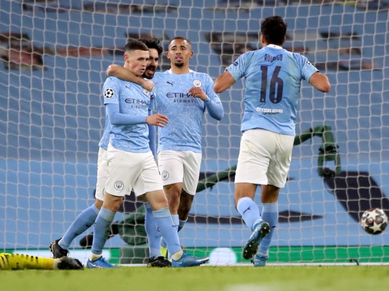 Phil Foden gives Manchester City first-leg lead over Borussia Dortmund