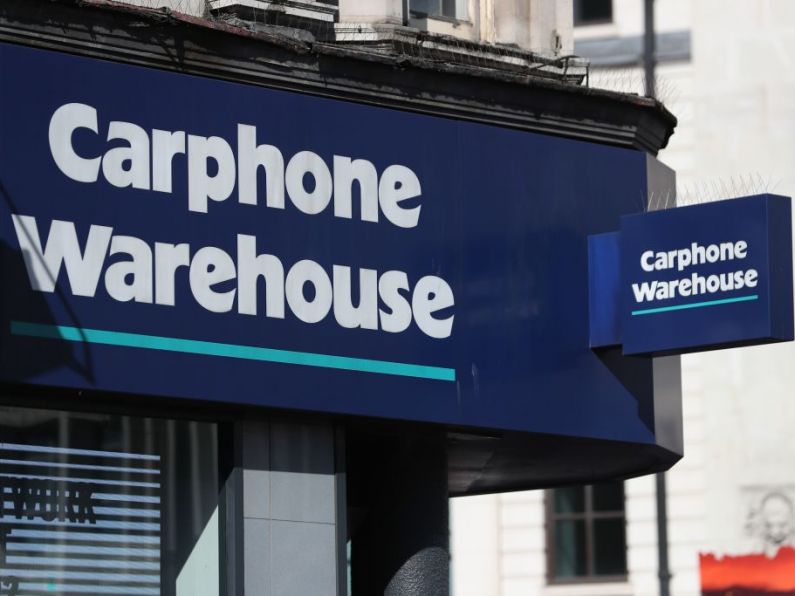 Carphone Warehouse to close all Irish stores