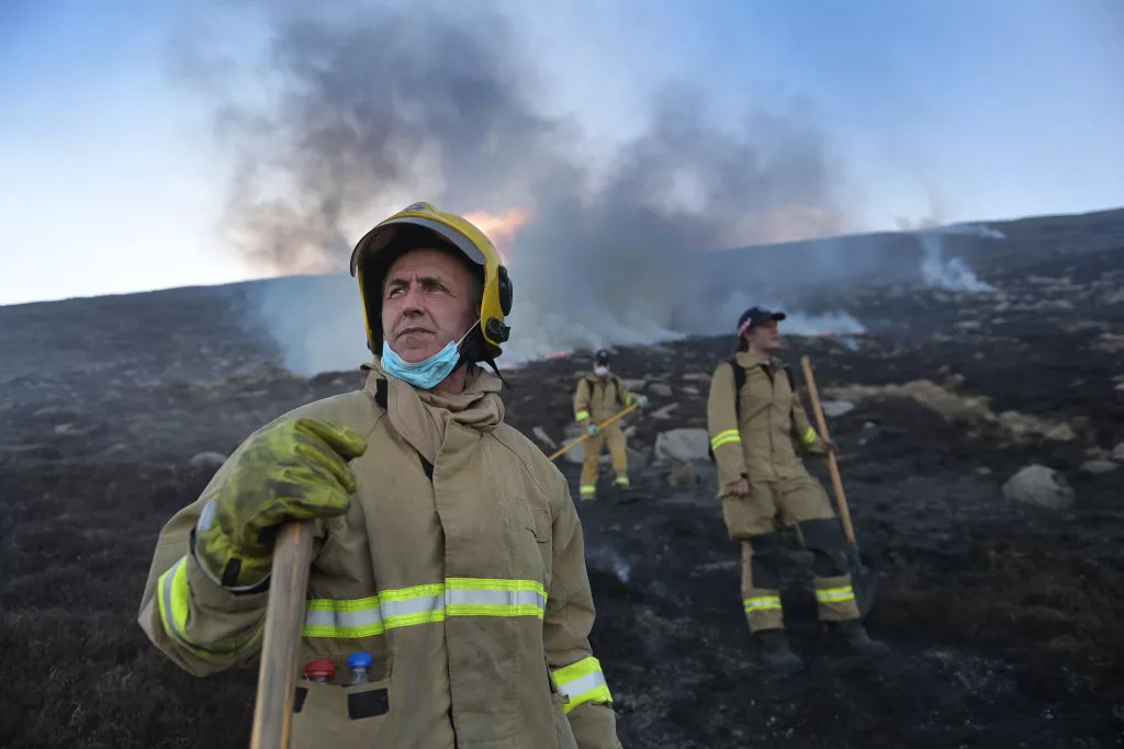 Major Incident Declared As Mourne Mountains Moorland Fire Continues