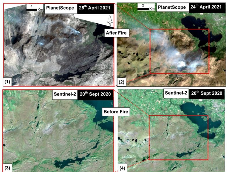 View: Satellite images reveal devastation of Killarney National Park fire