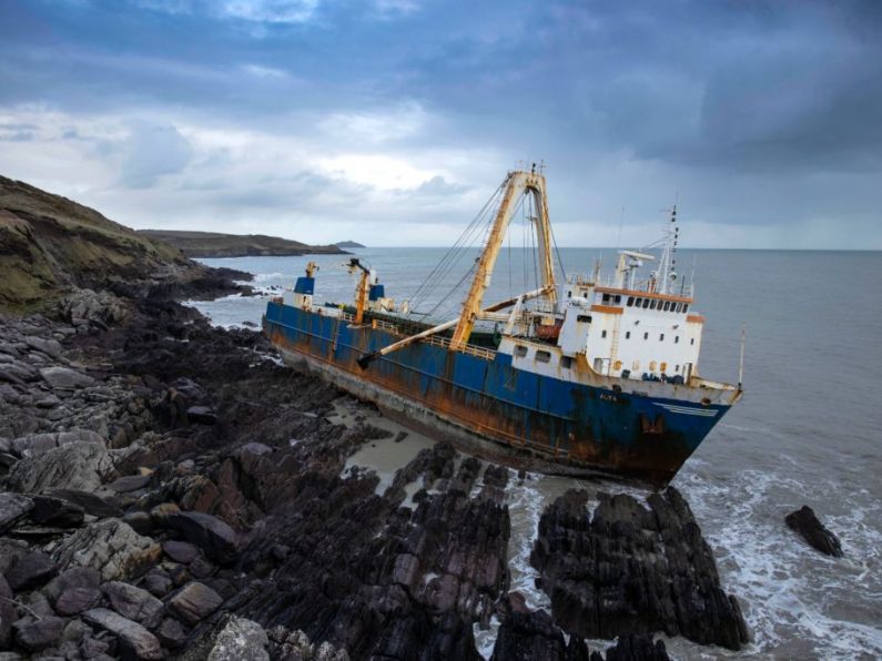 Firefighters battle blaze on Co Cork ghost ship