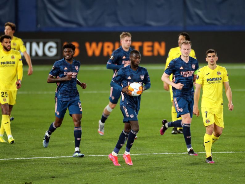 Nicolas Pepe away goal gives 10-man Arsenal hope in narrow defeat to Villarreal