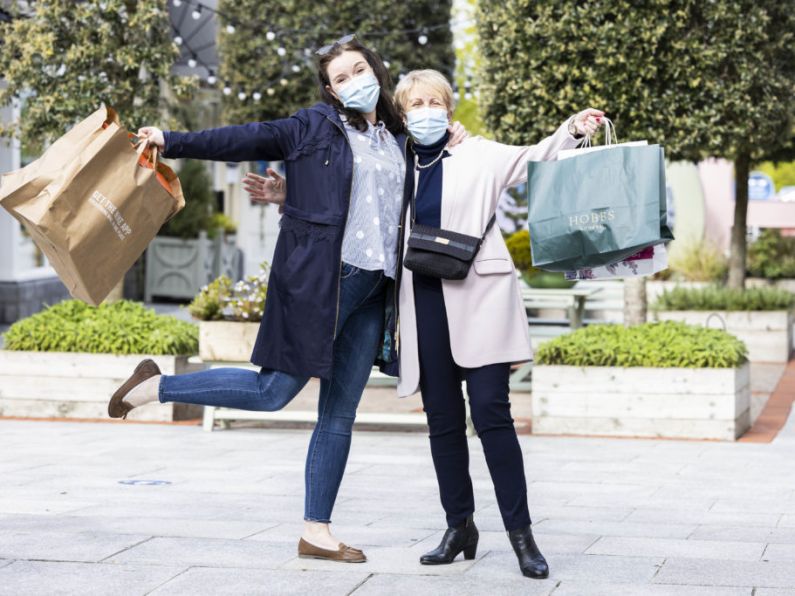 Photos: Retail reopening sees shopping bags filled across Ireland