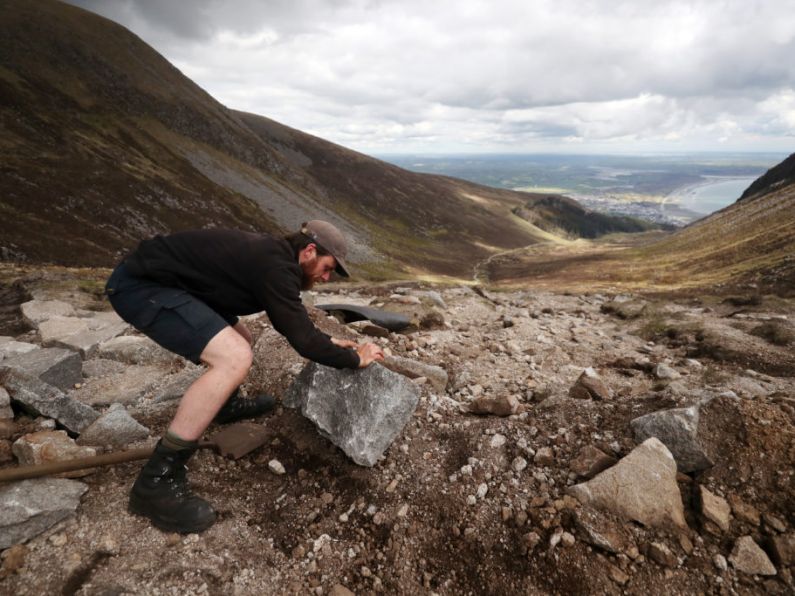 Work on mountain path project continuing despite Mournes fire