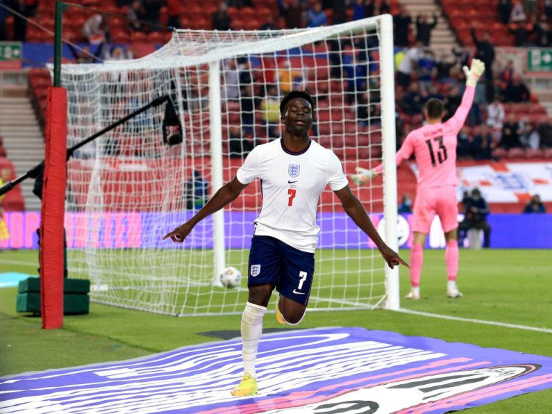 Bukayo Saka's first international goal earns England victory over Austria