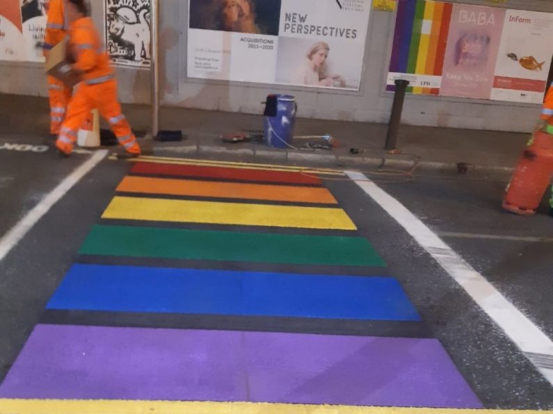 Dublin City Council paints rainbow walk on Capel Street