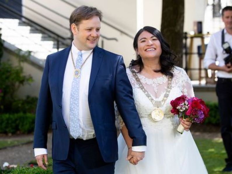 Dublin Lord Mayor Hazel Chu marries Patrick Costello at Mansion House