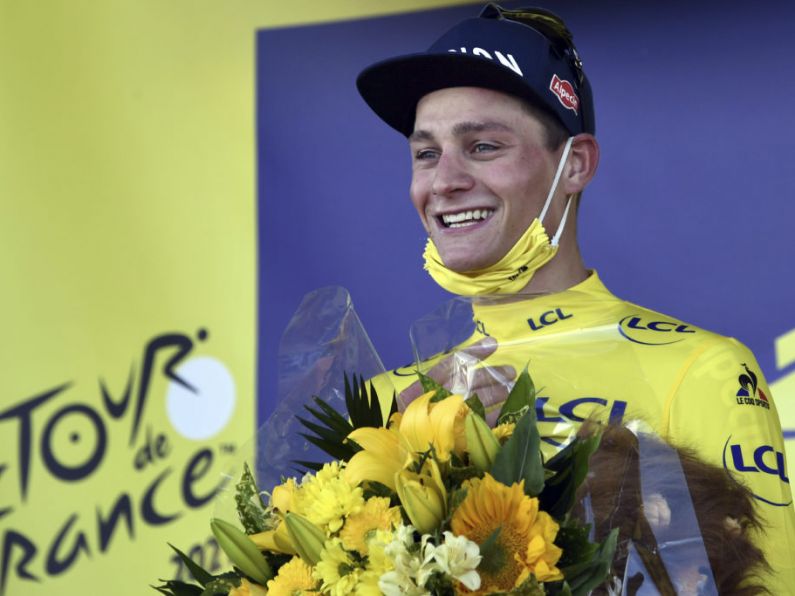 Mathieu Van der Poel earns yellow jersey with emotional Tour de France stage win