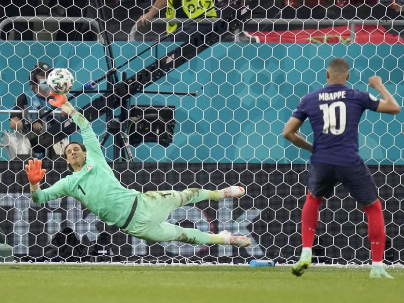 Kylian Mbappé has crucial penalty saved as France crash out of Euro 2020