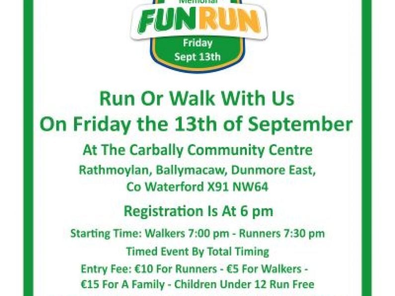 Martin Halley 5K Memorial Fun Run/Walk - Friday September 13th