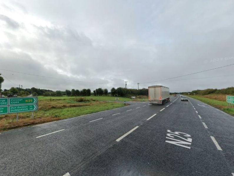 Emergency services at scene of collision on N25