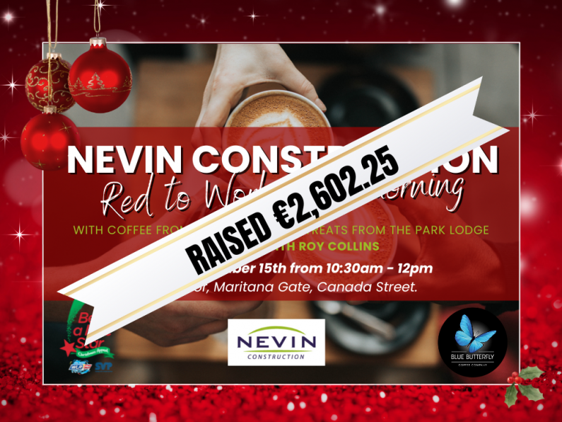 Nevin Construction Coffee Morning For Christmas Appeal Raises over €2500