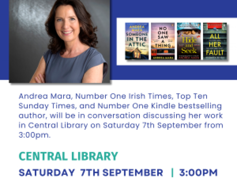 Author Event Andrea Mara - Sat Sept 7th