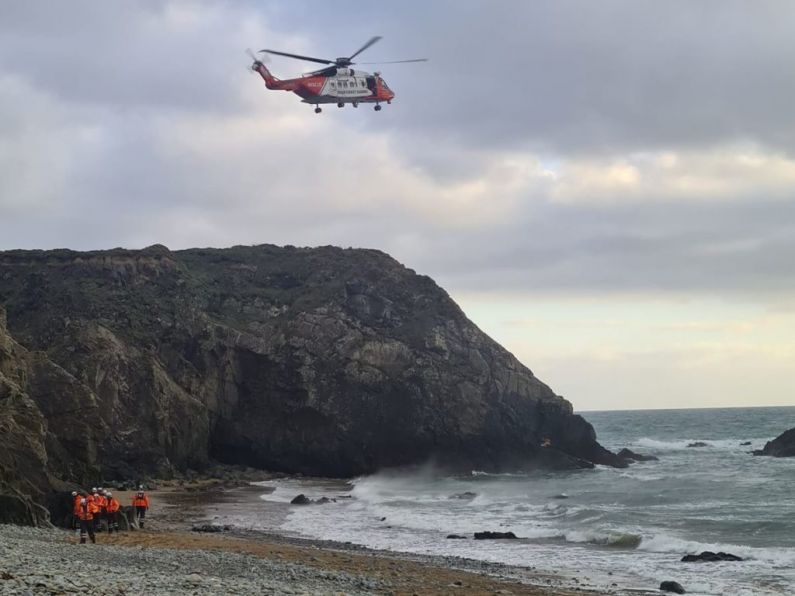 Rescue operation sees six people and dog airlifted to safety in Waterford