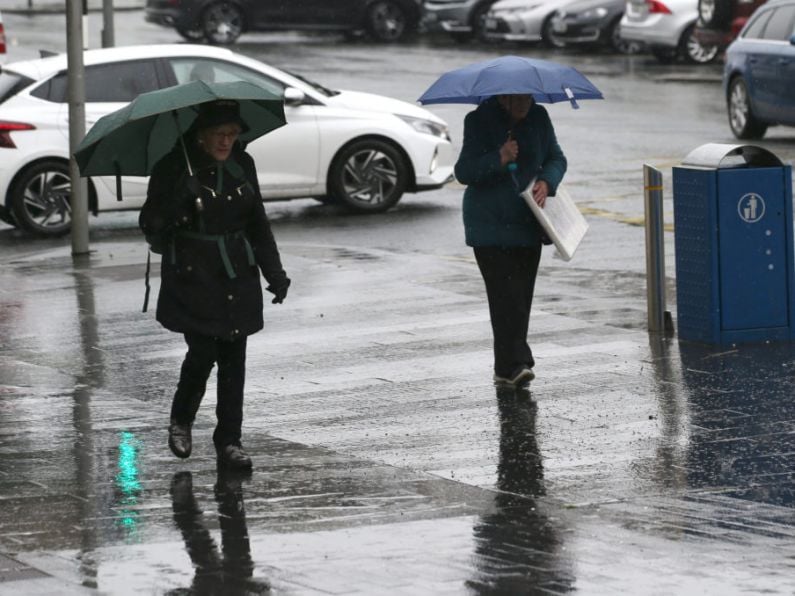 Yellow Rain Warning issued for Waterford