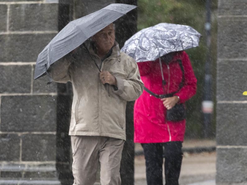 Yellow rain warning in place for Waterford, Cork and Kerry this morning